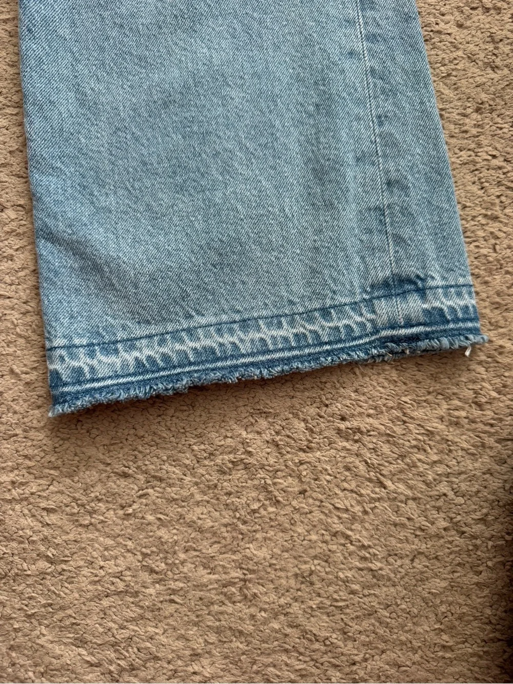 Old Navy Light Blue Wide Leg Distressed Jeans